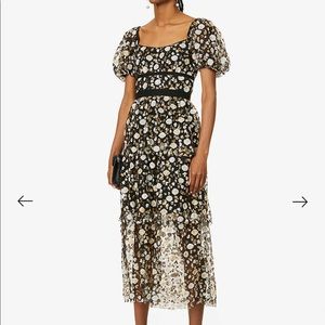 Self Portrait Sequin Midi Dress